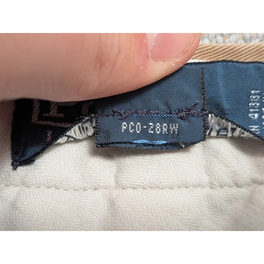 Polo Ralph Lauren Men's Khaki Chino Pants 36x34 Cotton Preston Pony Preppy Dress